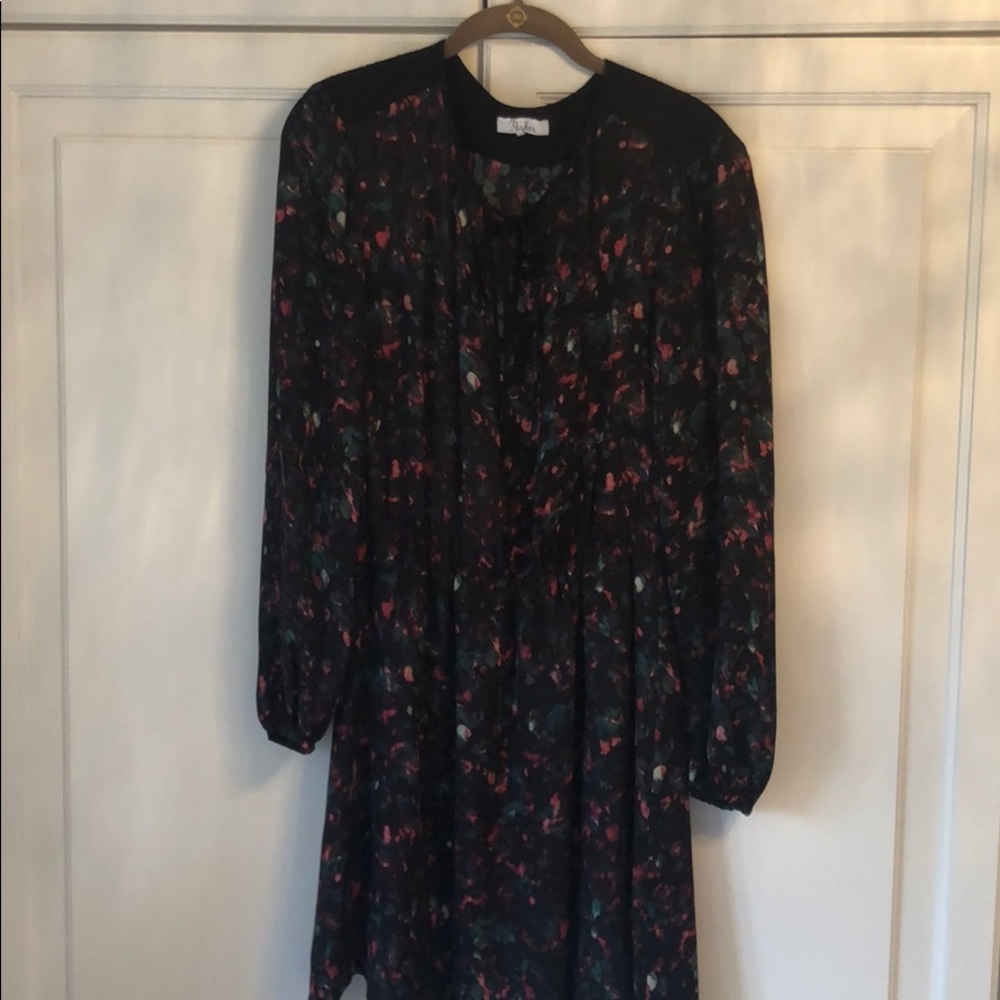 Parker Silk Floral Dress